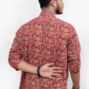 RedTusk Men's Cotton Short Kurta