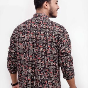 Black Herd Men’s Cotton Short Kurta