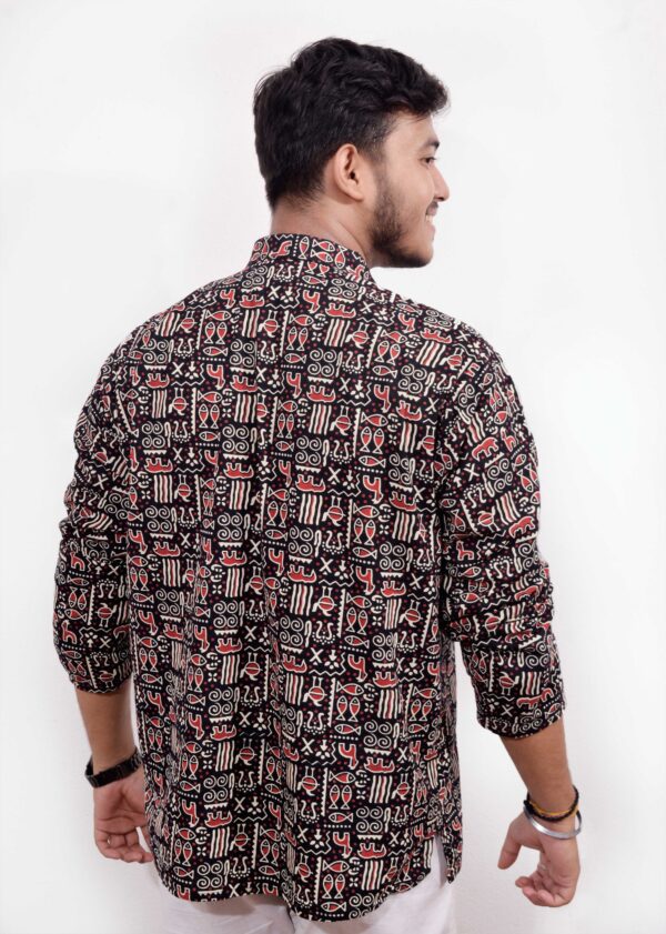 Black Herd Men’s Cotton Short Kurta